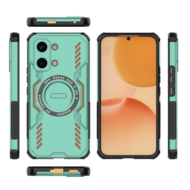 For Redmi Turbo 5 Max / Poco X8 Pro Max Butterfly Armor MagSafe Magnetic Ring Shockproof Phone Case