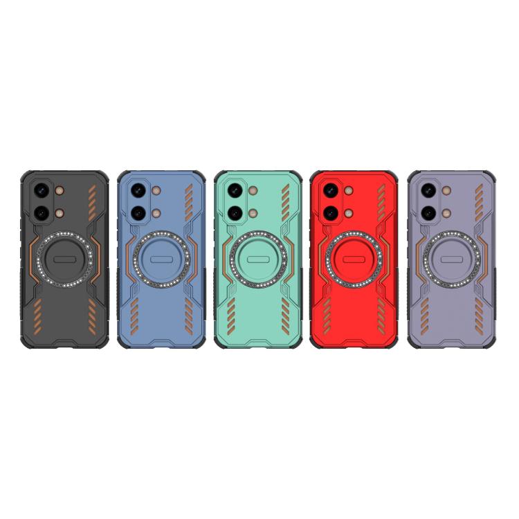 For Redmi Turbo 5 Max / Poco X8 Pro Max Butterfly Armor MagSafe Magnetic Ring Shockproof Phone Case