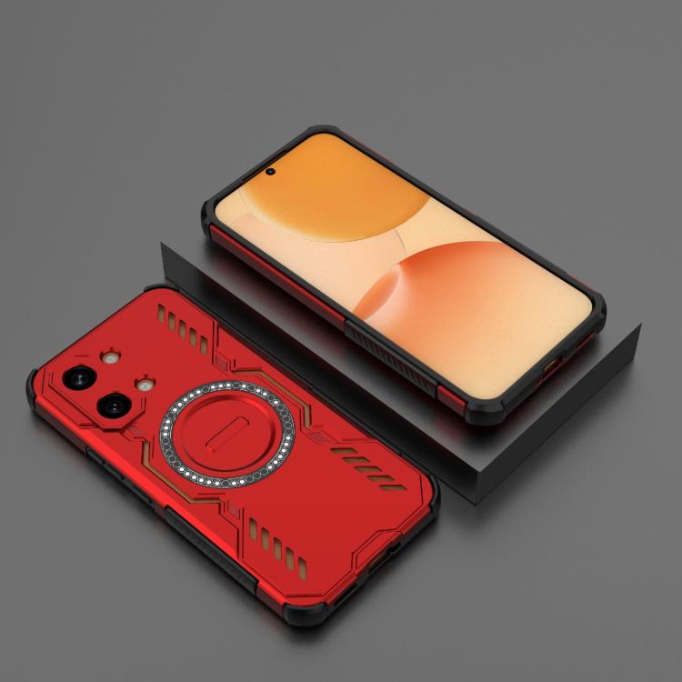 For Redmi Turbo 5 Max / Poco X8 Pro Max Butterfly Armor MagSafe Magnetic Ring Shockproof Phone Case