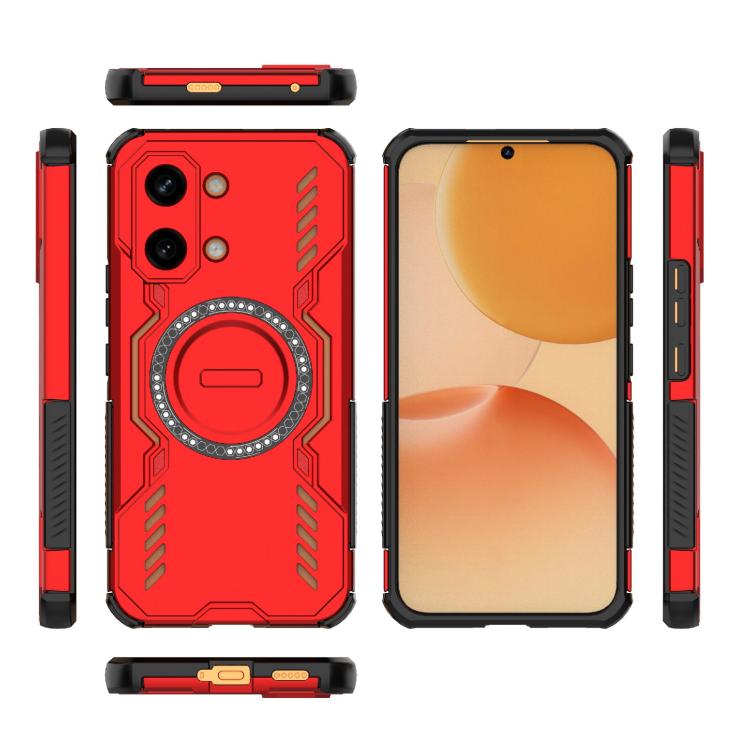 For Redmi Turbo 5 Max / Poco X8 Pro Max Butterfly Armor MagSafe Magnetic Ring Shockproof Phone Case