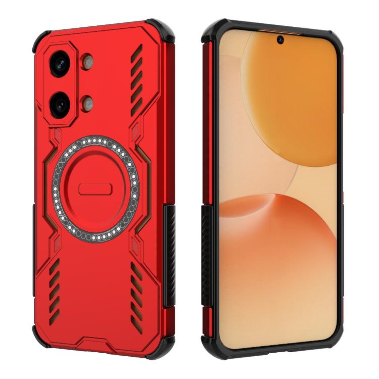 For Redmi Turbo 5 Max / Poco X8 Pro Max Butterfly Armor MagSafe Magnetic Ring Shockproof Phone Case