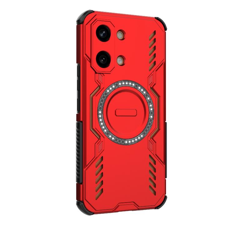 For Redmi Turbo 5 Max / Poco X8 Pro Max Butterfly Armor MagSafe Magnetic Ring Shockproof Phone Case