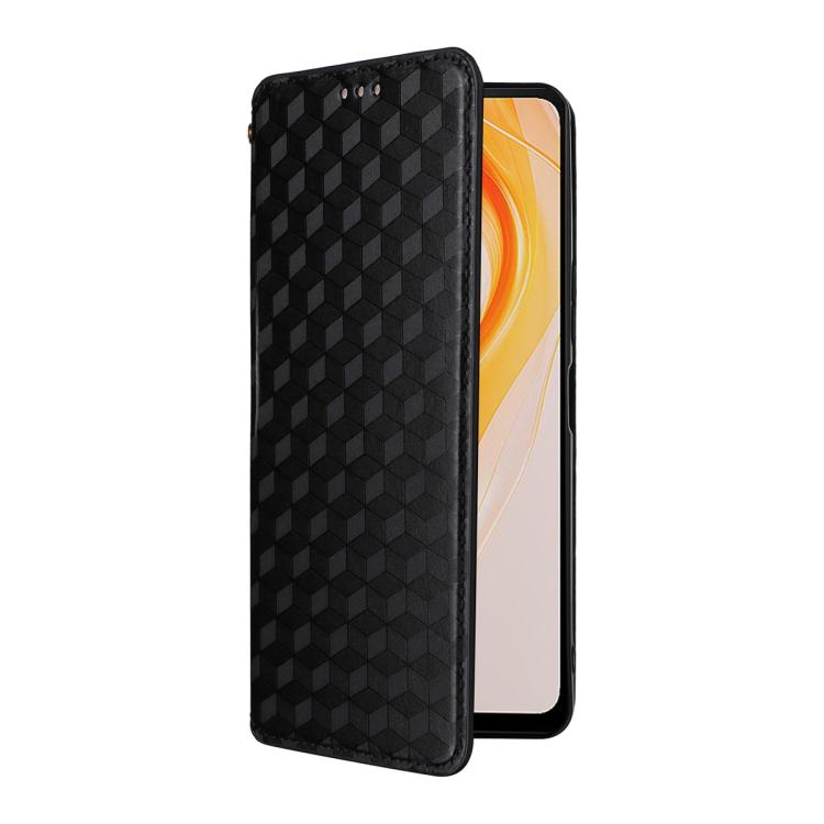 For Cubot P90 Cubic Grid Texture Flip Leather Phone Case