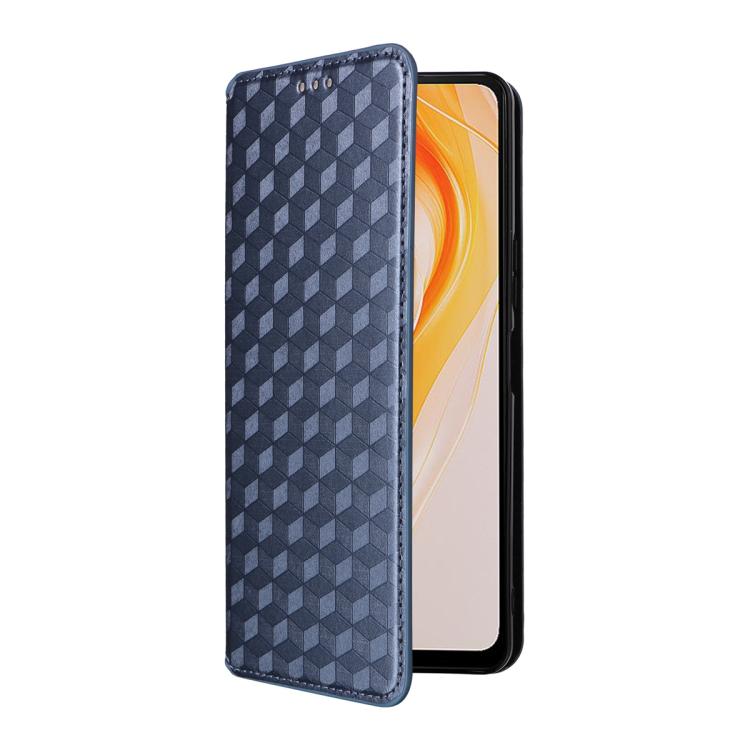 For Cubot P90 Cubic Grid Texture Flip Leather Phone Case