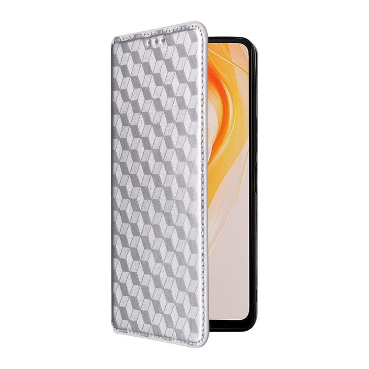 For Cubot P90 Cubic Grid Texture Flip Leather Phone Case