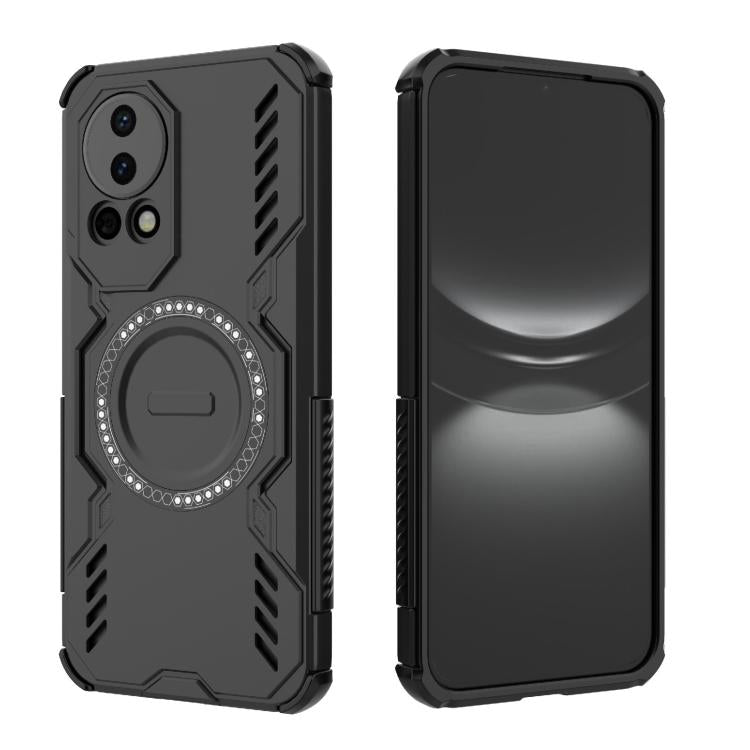 For Huawei nova 12 5G Butterfly Armor MagSafe Magnetic Ring Shockproof Phone Case