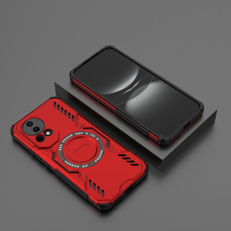 For Huawei nova 12 5G Butterfly Armor MagSafe Magnetic Ring Shockproof Phone Case