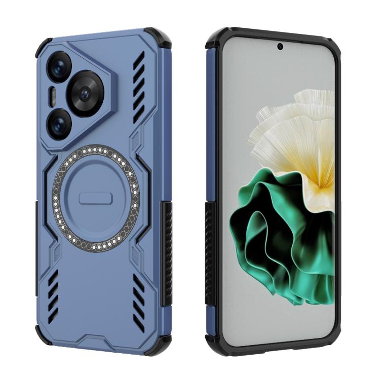 For Huawei Pura 70 Butterfly Armor MagSafe Magnetic Ring Shockproof Phone Case