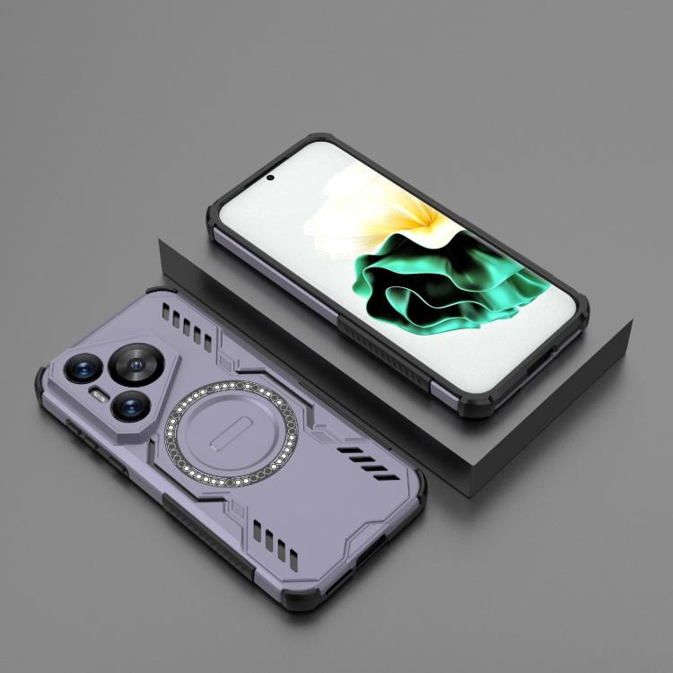 For Huawei Pura 70 Butterfly Armor MagSafe Magnetic Ring Shockproof Phone Case