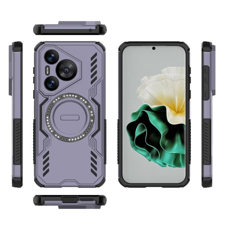 For Huawei Pura 70 Butterfly Armor MagSafe Magnetic Ring Shockproof Phone Case
