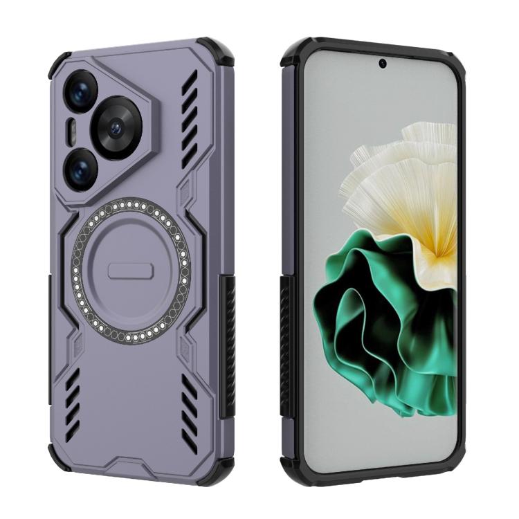 For Huawei Pura 70 Butterfly Armor MagSafe Magnetic Ring Shockproof Phone Case