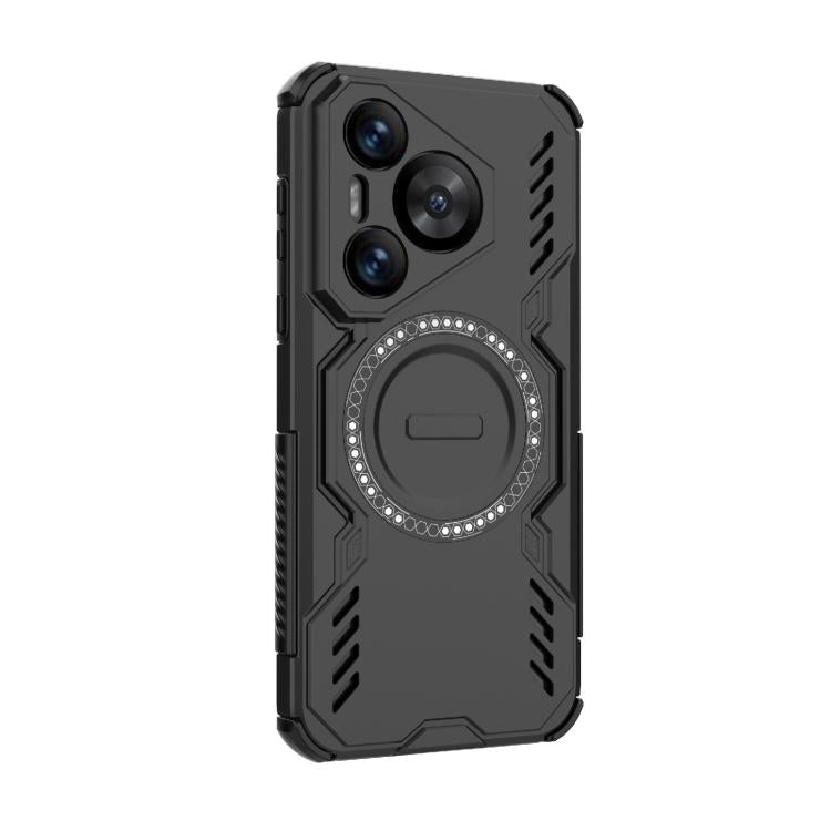 For Huawei Pura 70 Butterfly Armor MagSafe Magnetic Ring Shockproof Phone Case