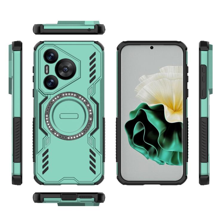 For Huawei Pura 70 Butterfly Armor MagSafe Magnetic Ring Shockproof Phone Case