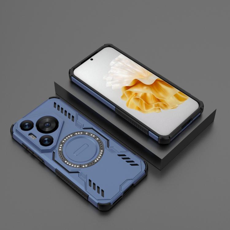 For Huawei Pura 70 Pro Butterfly Armor MagSafe Magnetic Ring Shockproof Phone Case