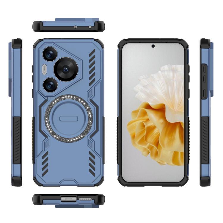 For Huawei Pura 70 Pro Butterfly Armor MagSafe Magnetic Ring Shockproof Phone Case