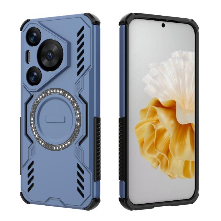 For Huawei Pura 70 Pro Butterfly Armor MagSafe Magnetic Ring Shockproof Phone Case
