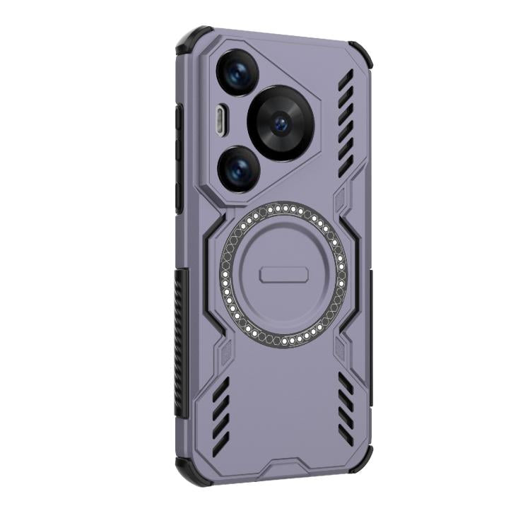 For Huawei Pura 70 Pro Butterfly Armor MagSafe Magnetic Ring Shockproof Phone Case