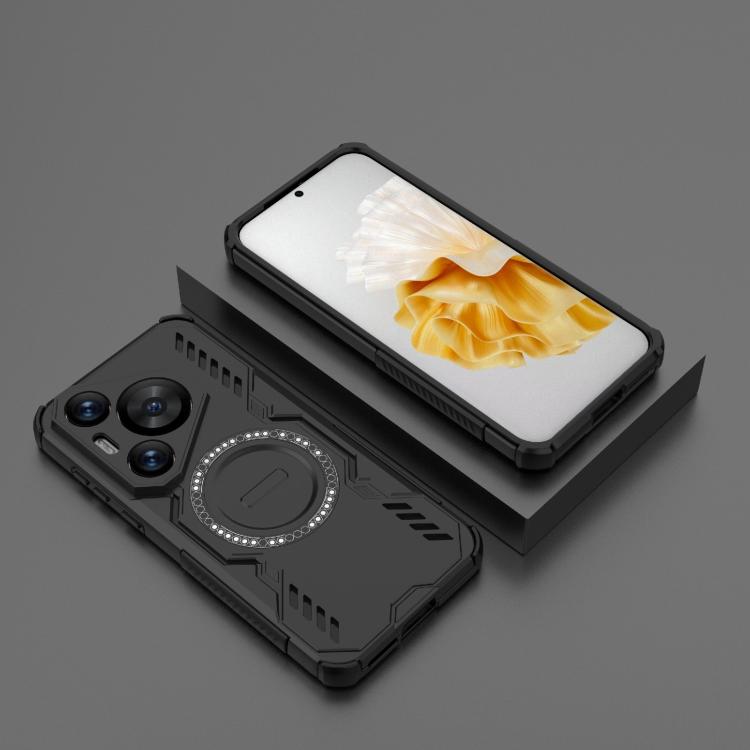 For Huawei Pura 70 Pro Butterfly Armor MagSafe Magnetic Ring Shockproof Phone Case
