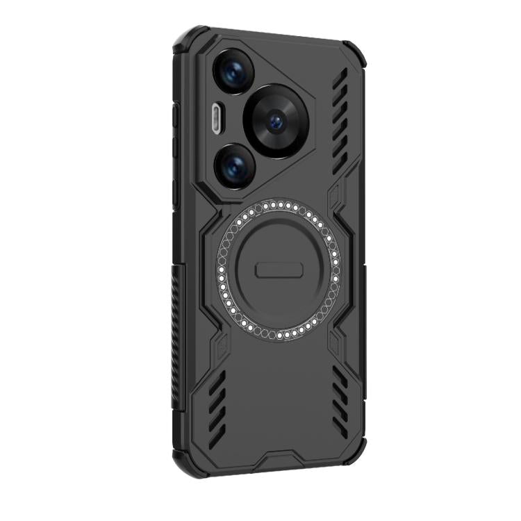 For Huawei Pura 70 Pro Butterfly Armor MagSafe Magnetic Ring Shockproof Phone Case