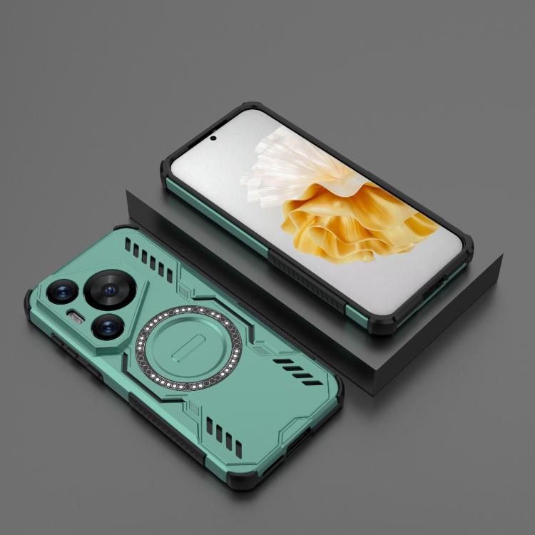 For Huawei Pura 70 Pro Butterfly Armor MagSafe Magnetic Ring Shockproof Phone Case
