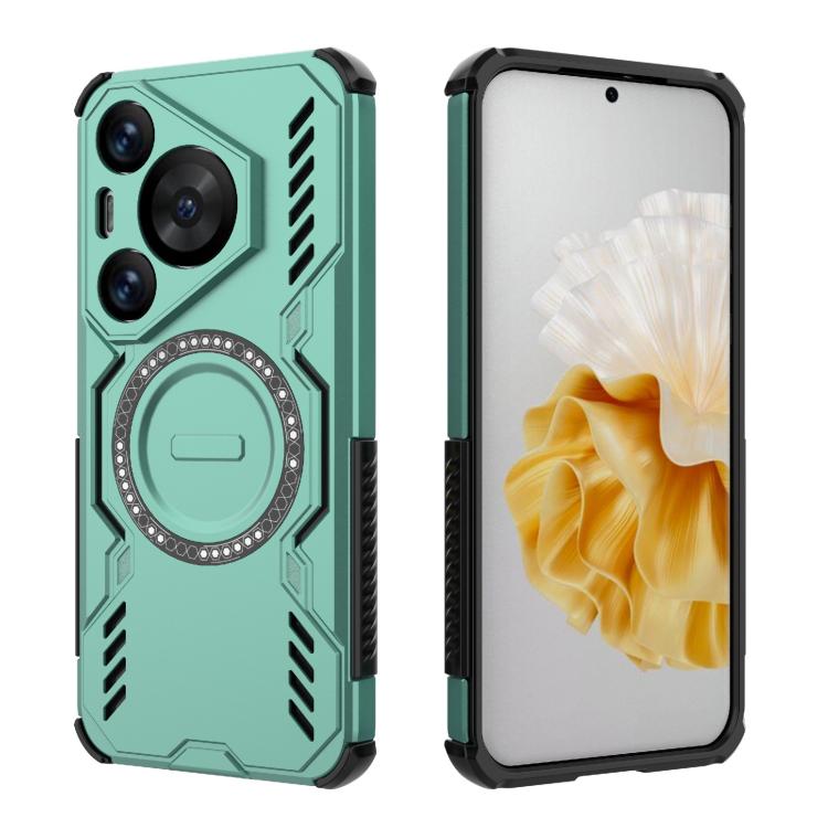 For Huawei Pura 70 Pro Butterfly Armor MagSafe Magnetic Ring Shockproof Phone Case
