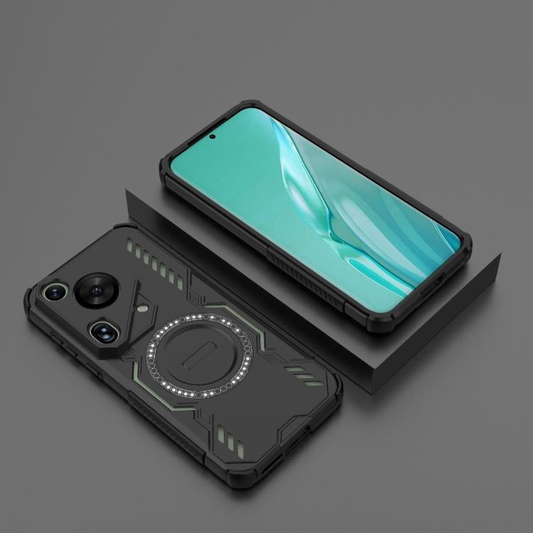 For Huawei Pura 70 Ultra Butterfly Armor MagSafe Magnetic Ring Shockproof Phone Case