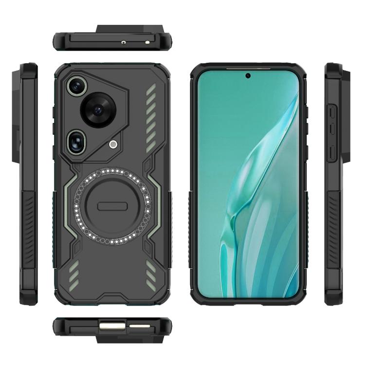 For Huawei Pura 70 Ultra Butterfly Armor MagSafe Magnetic Ring Shockproof Phone Case