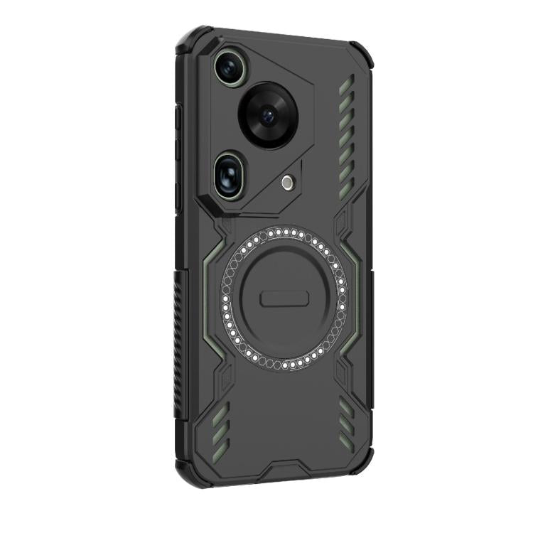For Huawei Pura 70 Ultra Butterfly Armor MagSafe Magnetic Ring Shockproof Phone Case