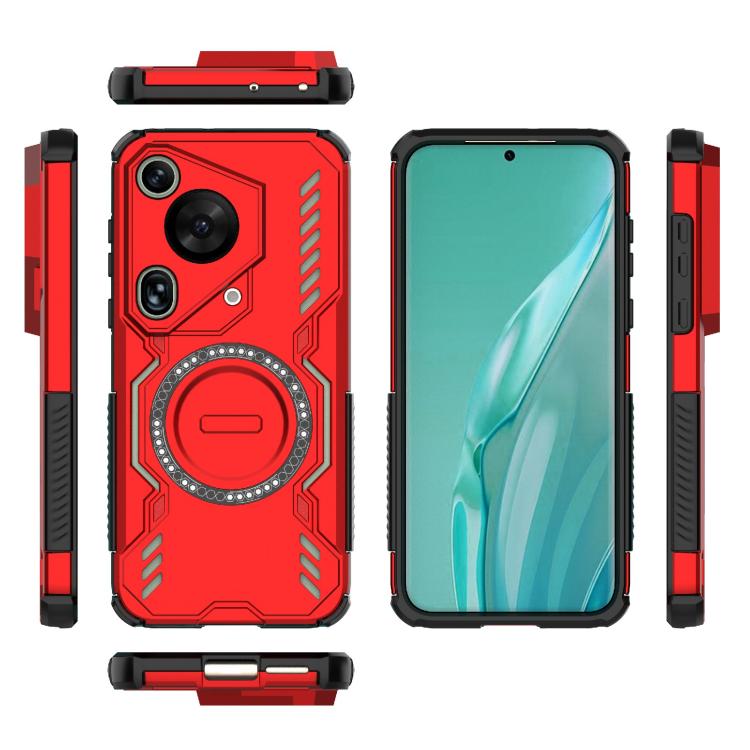 For Huawei Pura 70 Ultra Butterfly Armor MagSafe Magnetic Ring Shockproof Phone Case