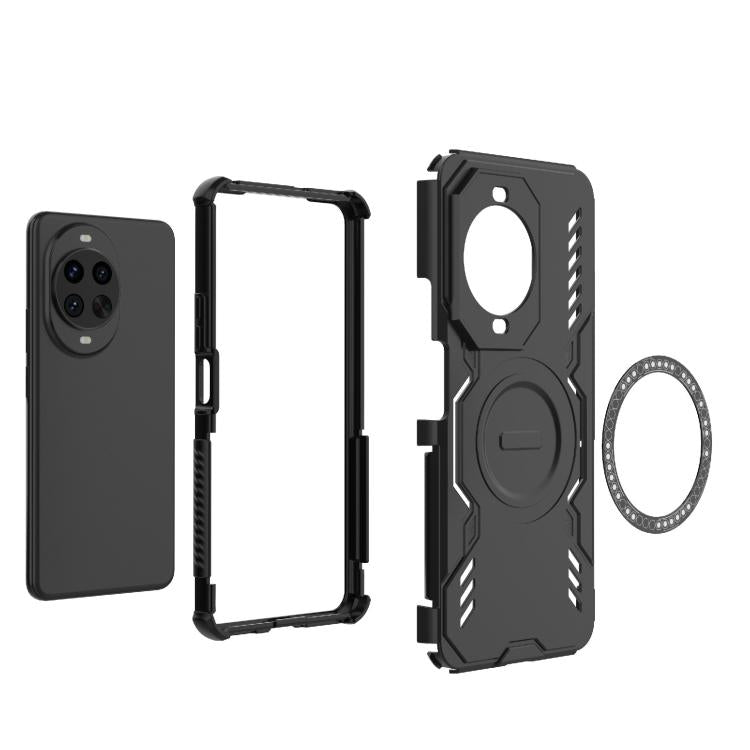 For Huawei nova 14 Pro 5G Butterfly Armor MagSafe Magnetic Ring Shockproof Phone Case