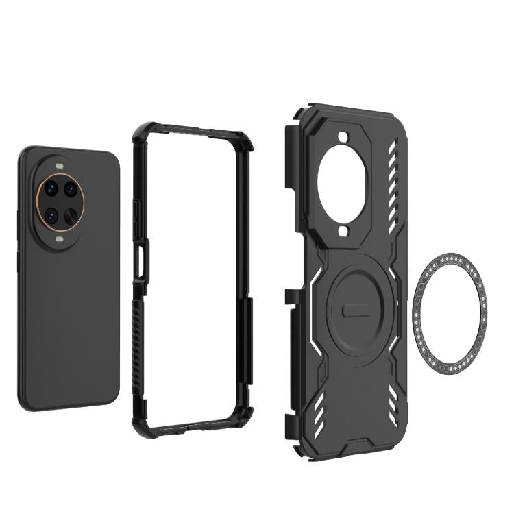 For Huawei nova 14 Ultra 5G Butterfly Armor MagSafe Magnetic Ring Shockproof Phone Case