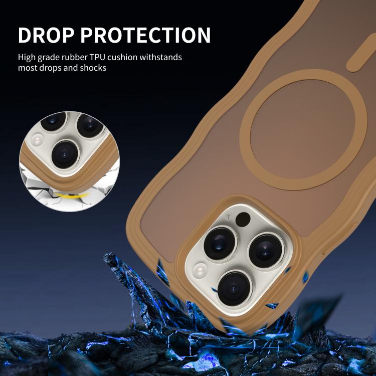 For iPhone SE 2022 / SE 2020 / 8 / 7 Skin Feel Wave Texture MagSafe Phone Case