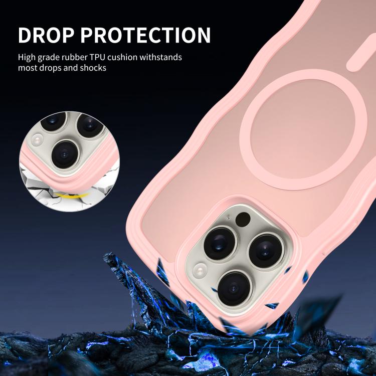 For iPhone SE 2022 / SE 2020 / 8 / 7 Skin Feel Wave Texture MagSafe Phone Case
