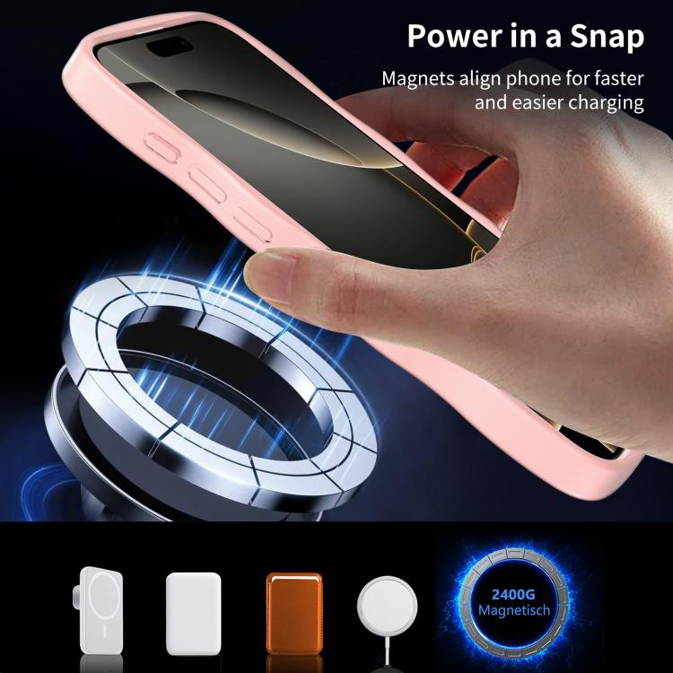 For iPhone 12 Pro Max Skin Feel Wave Texture MagSafe Phone Case
