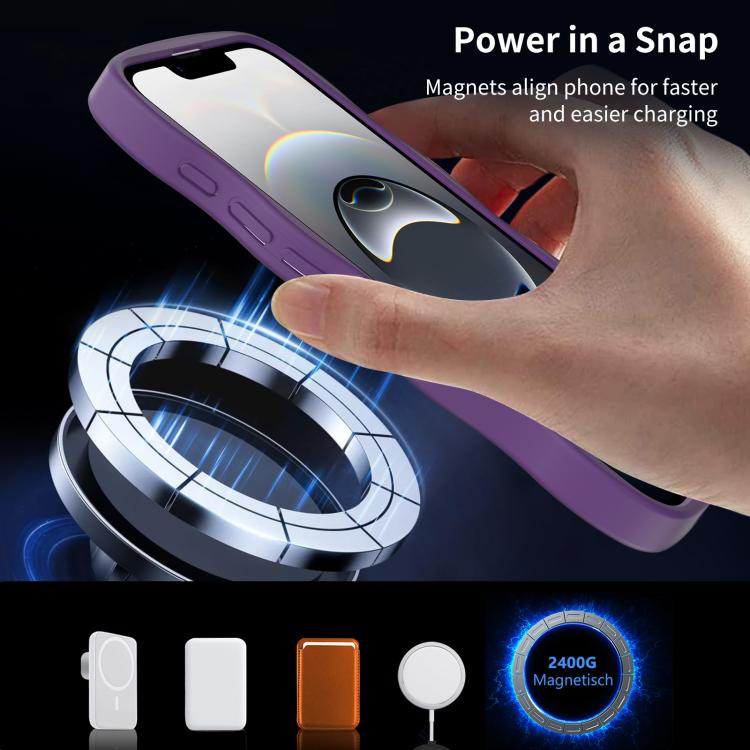 For iPhone 17e / 16e Skin Feel Wave Texture MagSafe Phone Case