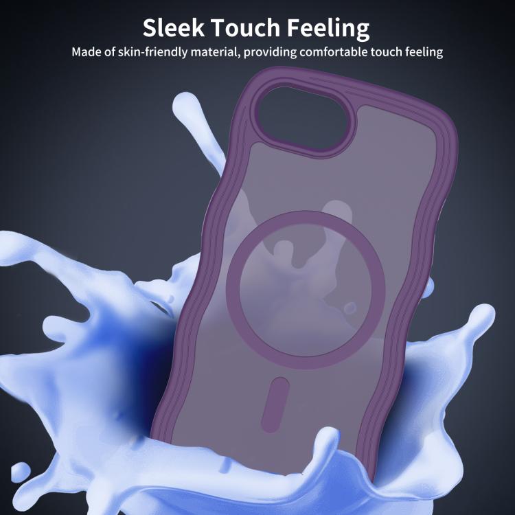 For iPhone 17e / 16e Skin Feel Wave Texture MagSafe Phone Case