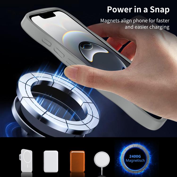 For iPhone 17e / 16e Skin Feel Wave Texture MagSafe Phone Case