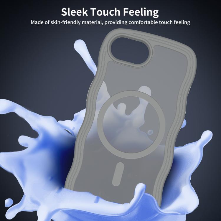 For iPhone 17e / 16e Skin Feel Wave Texture MagSafe Phone Case