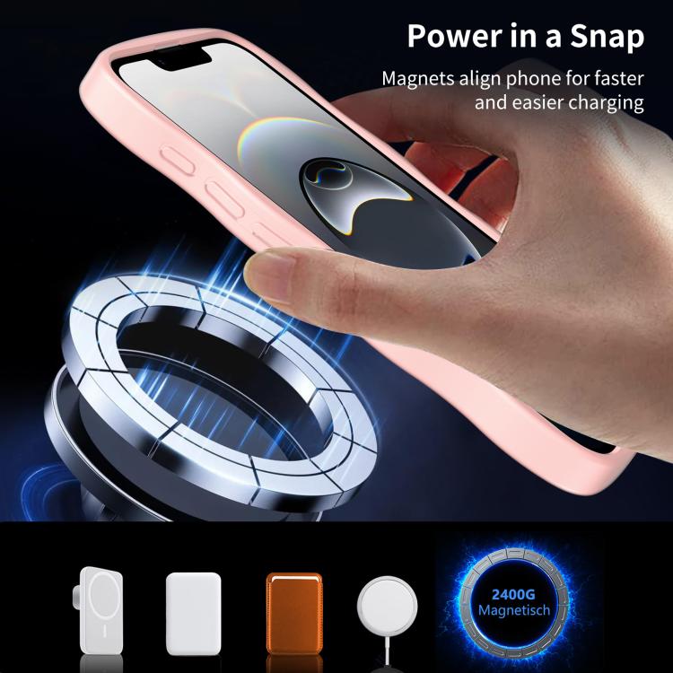 For iPhone 17e / 16e Skin Feel Wave Texture MagSafe Phone Case
