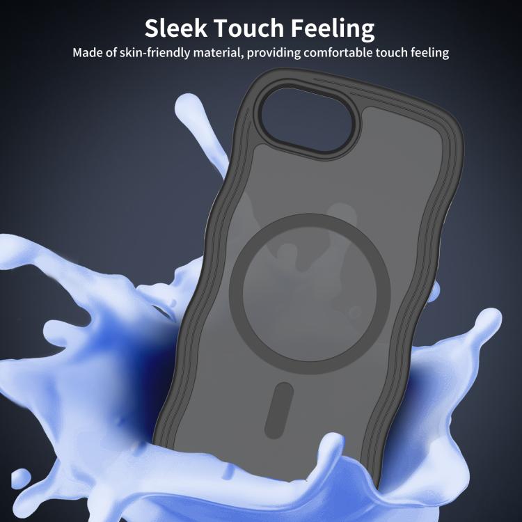 For iPhone 17e / 16e Skin Feel Wave Texture MagSafe Phone Case