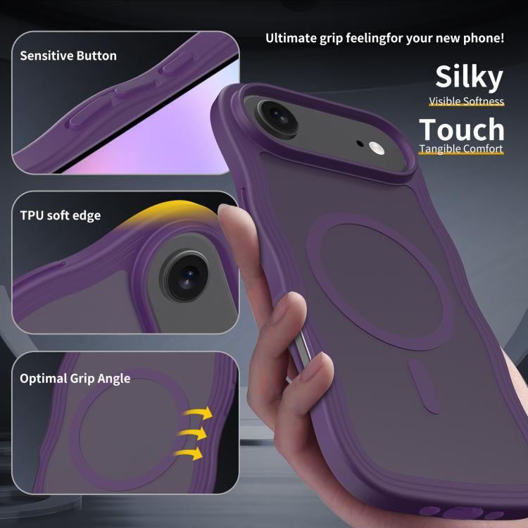 For iPhone Air Skin Feel Wave Texture MagSafe Phone Case