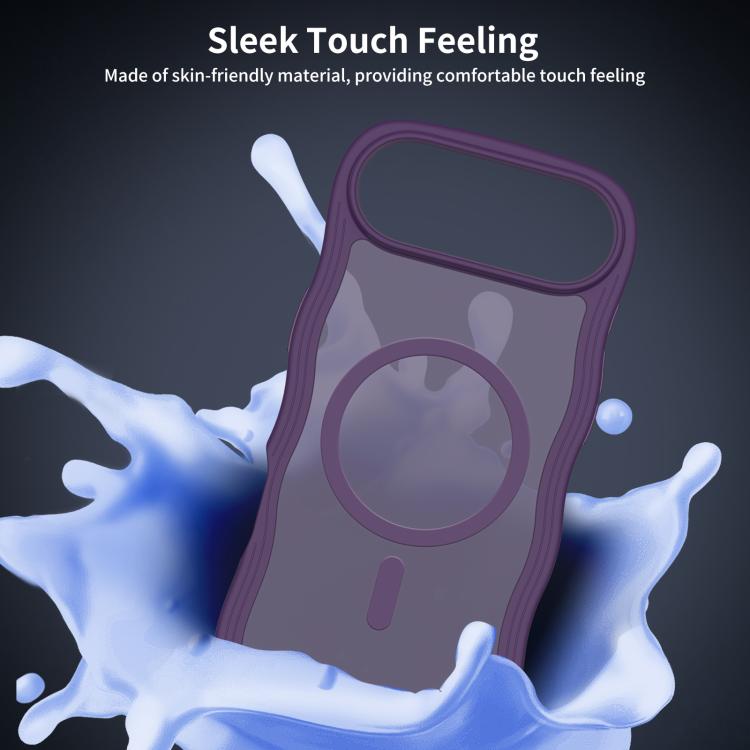 For iPhone Air Skin Feel Wave Texture MagSafe Phone Case