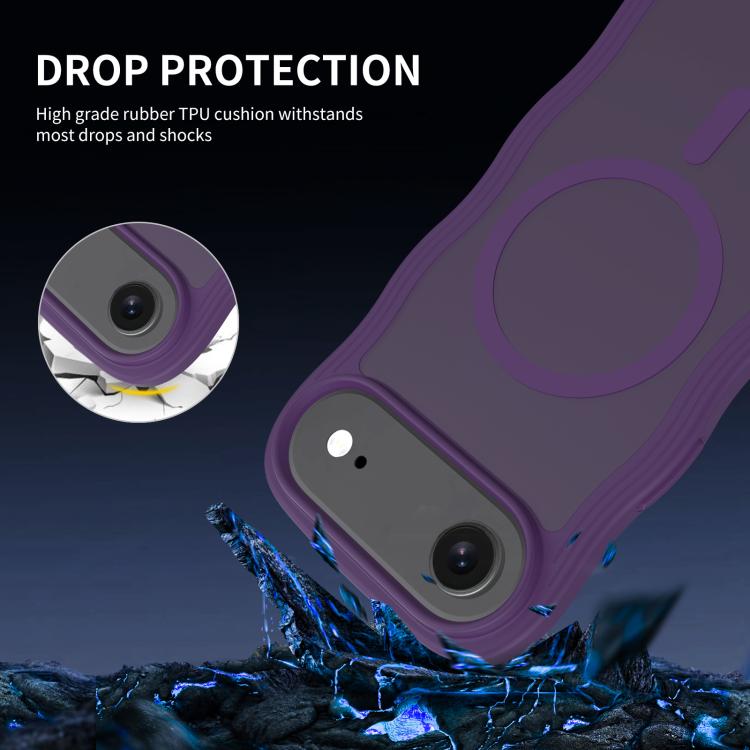 For iPhone Air Skin Feel Wave Texture MagSafe Phone Case