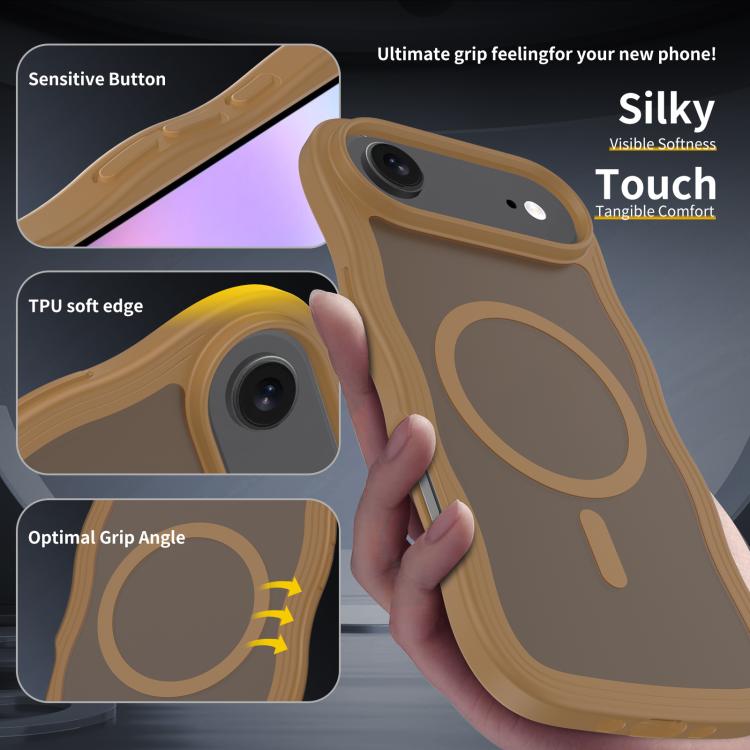 For iPhone Air Skin Feel Wave Texture MagSafe Phone Case