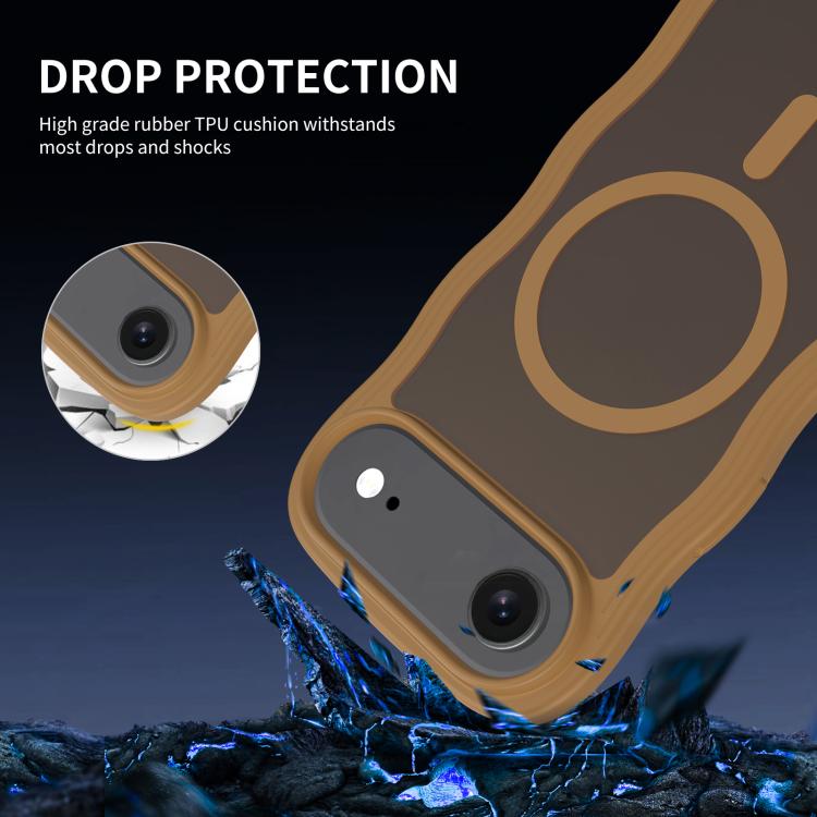 For iPhone Air Skin Feel Wave Texture MagSafe Phone Case