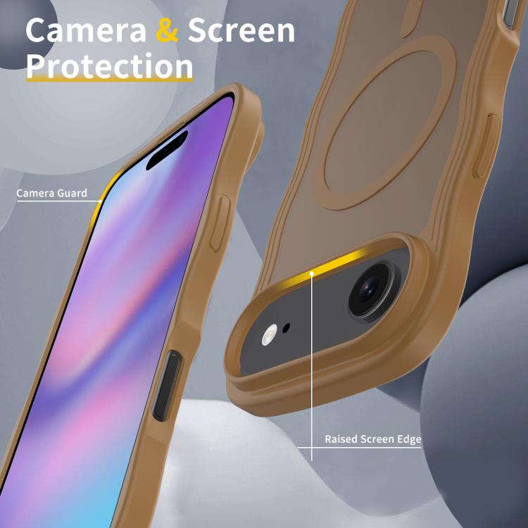 For iPhone Air Skin Feel Wave Texture MagSafe Phone Case