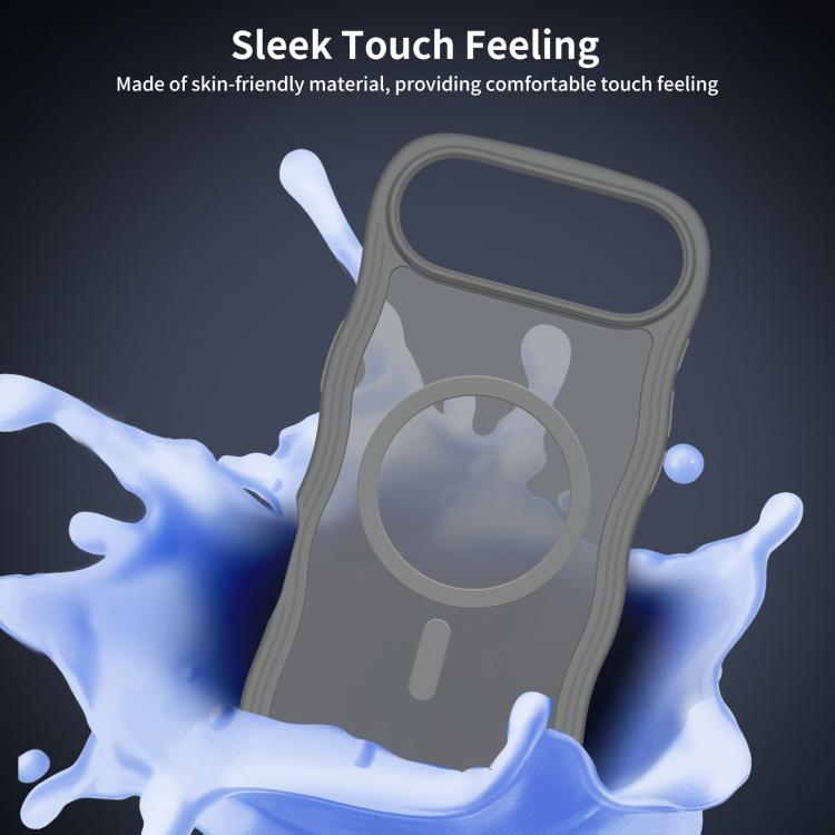 For iPhone Air Skin Feel Wave Texture MagSafe Phone Case