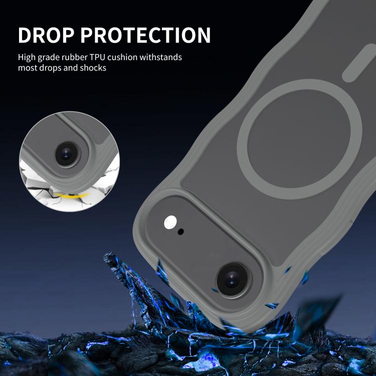 For iPhone Air Skin Feel Wave Texture MagSafe Phone Case