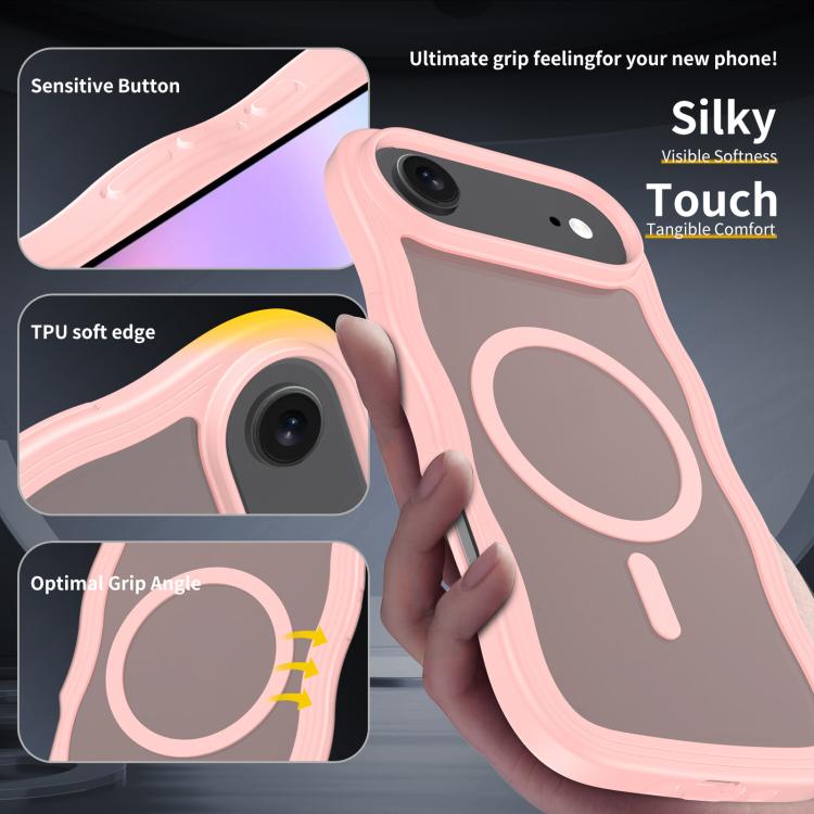 For iPhone Air Skin Feel Wave Texture MagSafe Phone Case