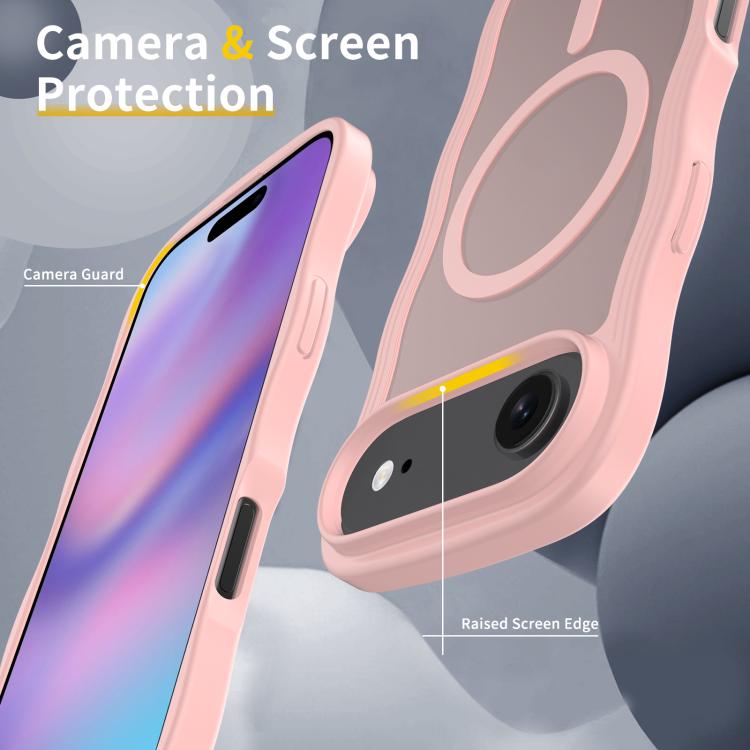 For iPhone Air Skin Feel Wave Texture MagSafe Phone Case